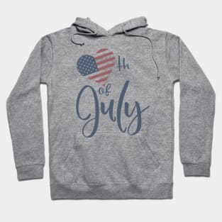 4th Of July Vintage American Flag Hoodie